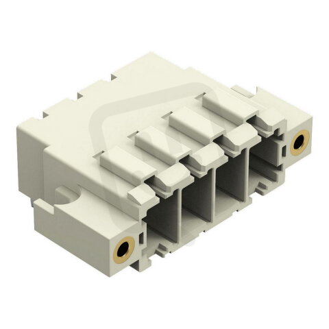 Konektor s pájecími piny THT pájecí kontakt 1,0x1,2 mm úhlové světle šedá 4pól.