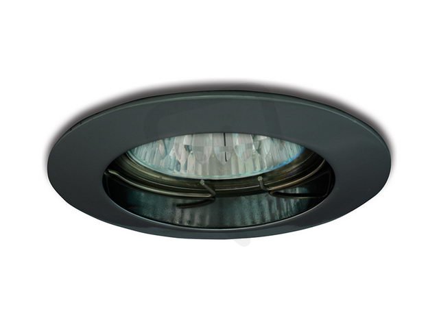 Podhledové svítidlo PP R50 litý chrom černý PANLUX PPD-LR50/CHC