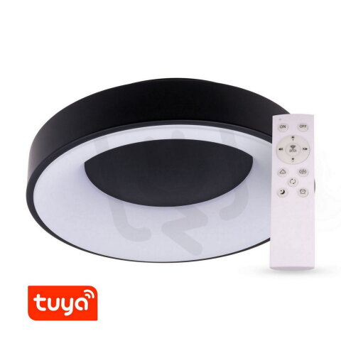 ZULU KPT60-B černé kulaté TUYA+RF CCT LED svítidlo T-LED 105558