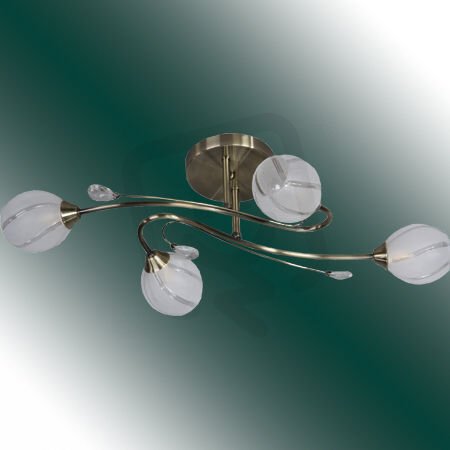 Stropní svítidlo Alanis 4 patina COMPOLUX 2805073411/71