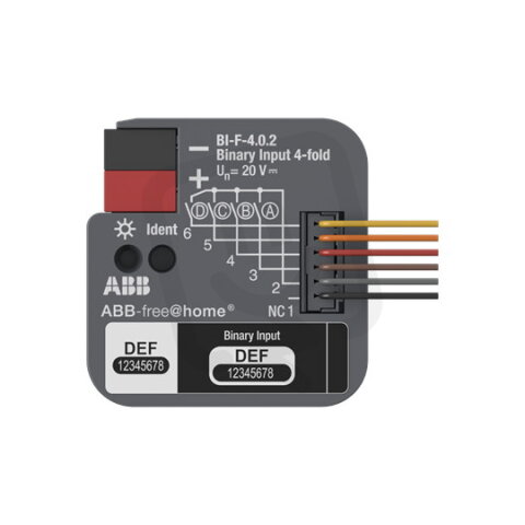 Modul binárních vstupů 4násobný, zapuštěný BI-F-4.0.2 ABB 2CDG510024R0011