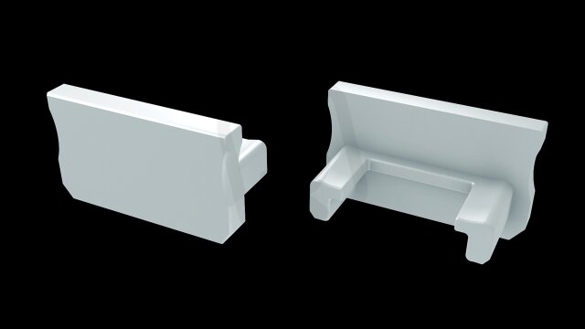 Koncovka profilu EC-PROFIL A WHITE (12-0011-01) GREENLUX GXLP1400
