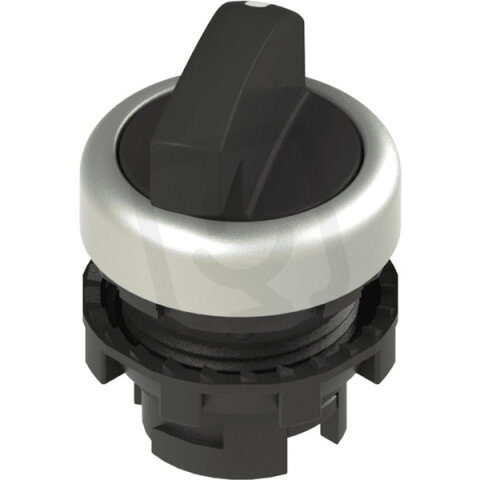 Přepínač Dlouhá páka, d22mm, 2, černá, plast, chrom, IP67 PIZZATO E21SE22ACA19AB