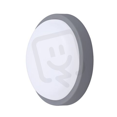 LED venkovní osvětlení kulaté 13W 910lm 4000K IP54 17cm šedá barva WO745-G