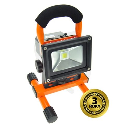 LED reflektor 10W přenosný nabíjecí 700lm oranžovo-černý WM-10W-DE WM-10W-DE