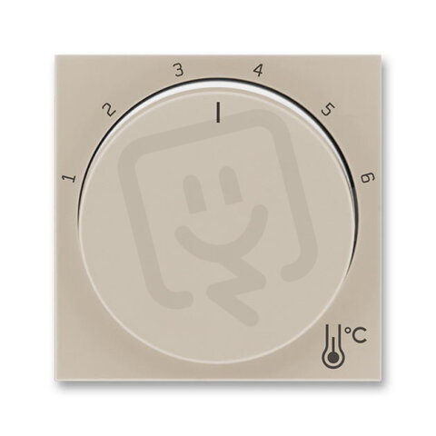 Kryt termostatu s otočným ovládáním, macchiato/bílá ABB 3292H-A00300 18