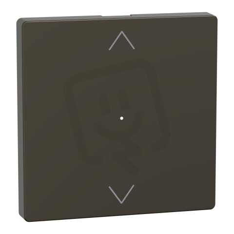 Klapka, Merten System D, (nahoru/dolů), mocca, plast