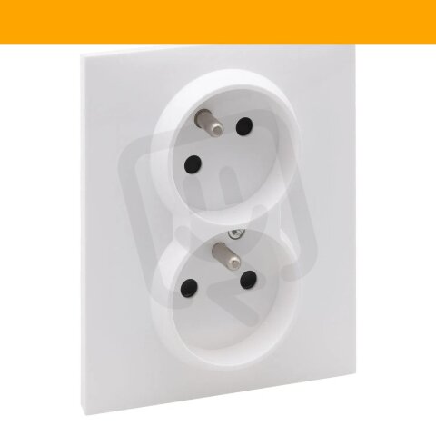 SUNO BÍLÁ DVOJZÁSUV. 2X2P+T CL LEGRAND 721182RD