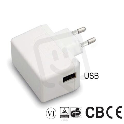 Síťový adaptér 12W 5V 2400mA MEAN WELL SGA12E05-USB