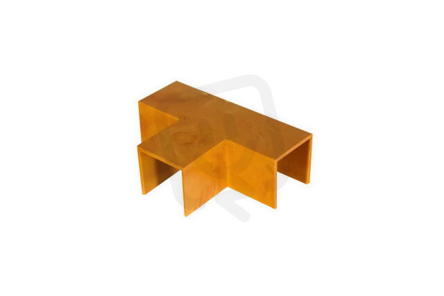 T-kus 18x18mm, imitace dřeva světlá MALPRO 21818-8802