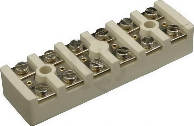 SEZ-CZ 6354-30 Přístrojová svorkovnice keramická 6x4mm