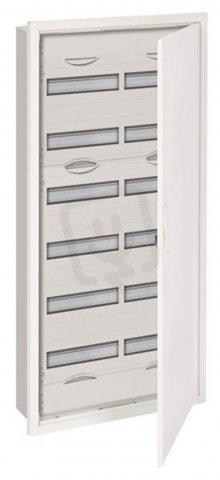 Zapuštěná rozvodnice ABB U72R6 -144M s dveřmi