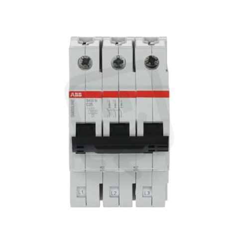 S403M-C25 Jistič 3p char.C 25A Icn 10kA ABB 2CCS573001R0254