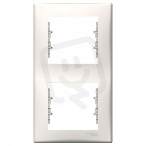 Sedna Rámeček dvojnásobný svislý, Cream SCHNEIDER SDN5801223