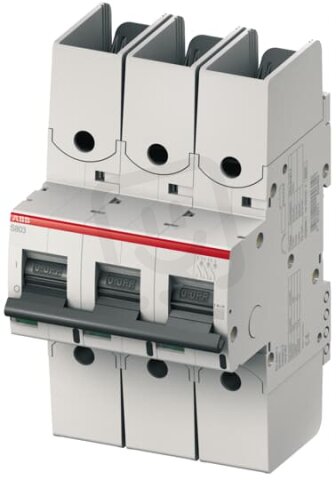 S803S-C6-R jistič 3P char. C 6A pro kabelové oko 50kA ABB 2CCS863002R0064