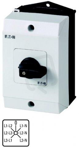 Eaton 207120 Voltmetrový přepínač, 3+N-pól, 20A T0-3-8007/I1