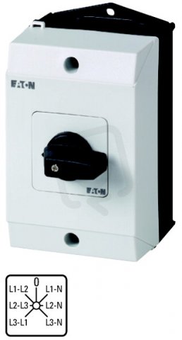 Eaton 207120 Voltmetrový přepínač, 3+N-pól, 20A T0-3-8007/I1