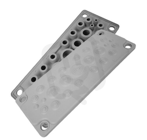 Průchodová deska MC 25 (IP65) RAL 9005 černá MOREK MBA1N25A11