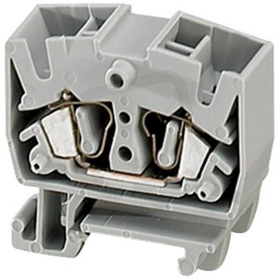 Pružinová svorka miniatur. 4 body 2,5mm2 šedá (obj.mn. 50ks) SCHNEIDER NSYTRR24M