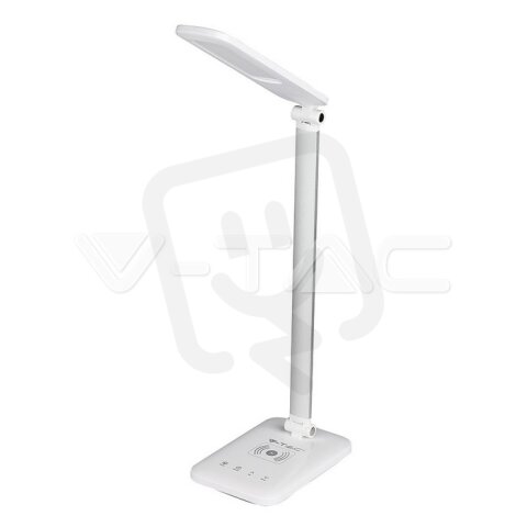 16W LED Table Lamp With Wireless Charger 3 in 1 White, VT-1027 V-TAC SKU8519