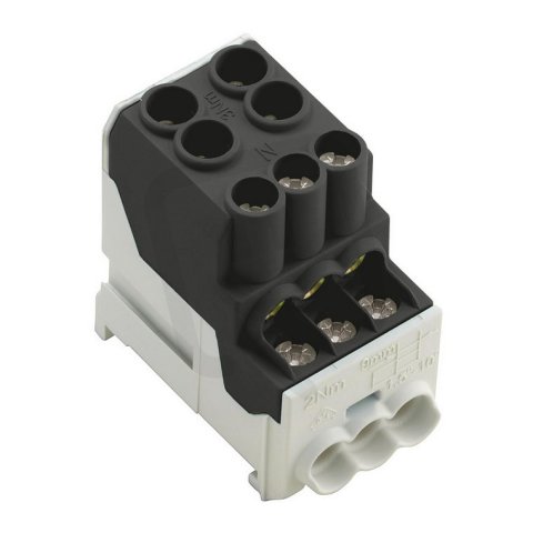 Svorka k rozvádění napájení WPD 100 2X25/6X10 BK WEIDMÜLLER 2814490000