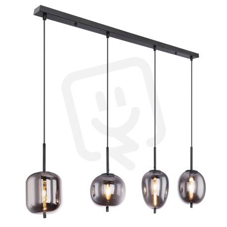 Závěsné svítidlo BLACKY černá 4xE14, max. 40W 230V GLOBO 15345-4