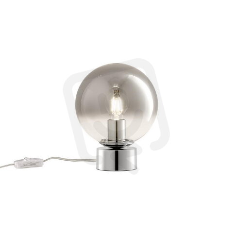 Stolní lampa BERRY VE 1X42W E27 D200 CH/SMOKE REDO 01-2281