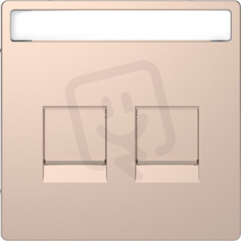 Centrální deska Merten D-Life pro dat.zás. Brushed Gold SCHNEIDER MTN4564-6051