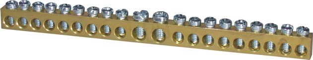 Svorkovnice PE 2/12, přípojná místa 2x 22mm2 + 12x 14mm2, žlutozelená 002911103