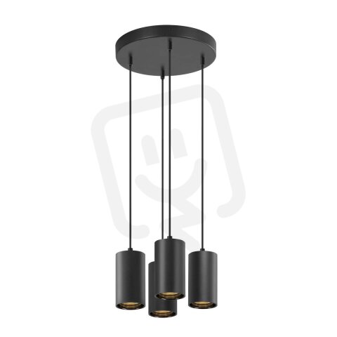 ASTO TUBE závěsné svítidlo GU10 délka závěsu 250 cm max. 4x10W černá SLV 1006437