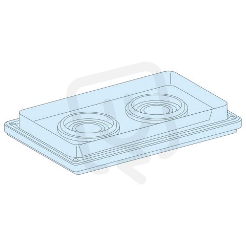 Spodní deska IP55 s 2 průchodkami SCHNEIDER LVS08899