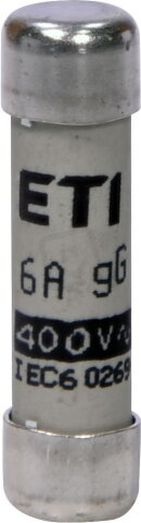 Válcová pojistka CH8 gG 6A/400V ETI 002651004