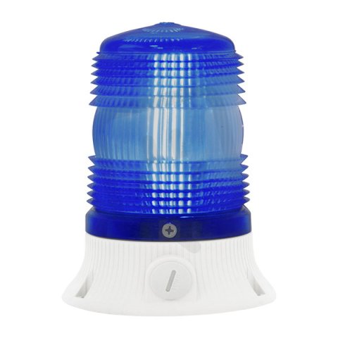 Maják LED MINIFLASH LED SLR S 12/24V, ACDC, IP54, modrá, světle šedá 66541
