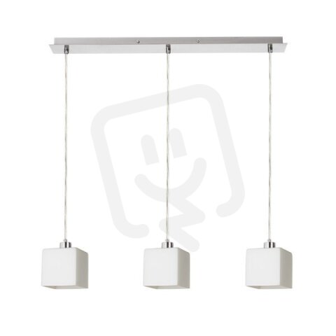 DADOS III 60 závěsná opálové sklo/matný nikl 230V E27 3x11W RENDL R14019