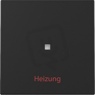 Kolébka s popisem Heizung Ein/Aus System 55 černá m GIRA 3678005