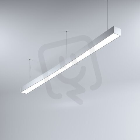 LED Svítidlo MI-WAVE-04, 44W, 3000K, bez trafa, 24VDC, IP20, stříbrná