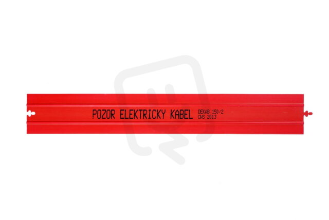 Kabelová krycí desky DEKAB 150/2 mm PE červená CWS 002432V