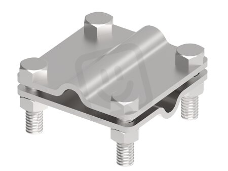 Křížová svorka L 65 na drát 8/10mm, materiál nerez V2A GROMTOR 101213