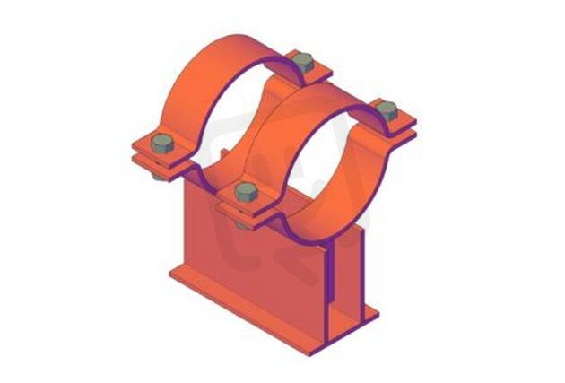 Podpěra kluzná DN200 ON130802 SET černá KOŇAŘÍK 52000200