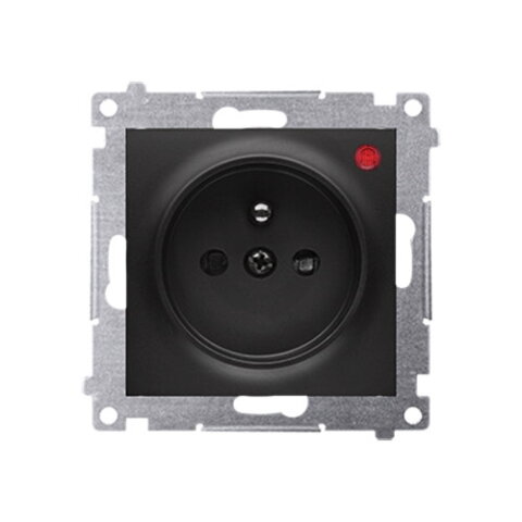 Zásuvka silová 1 násobná typ E (přístroj