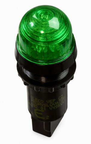 Indikační signálka HIS-95-K G 24AC/DC 22mm zelená ELECO 1006106
