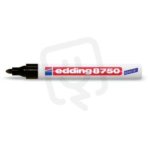 Permanentní pero, lakový popisovač s kulatým hrotem 2-4mm EDDING 8750 černá