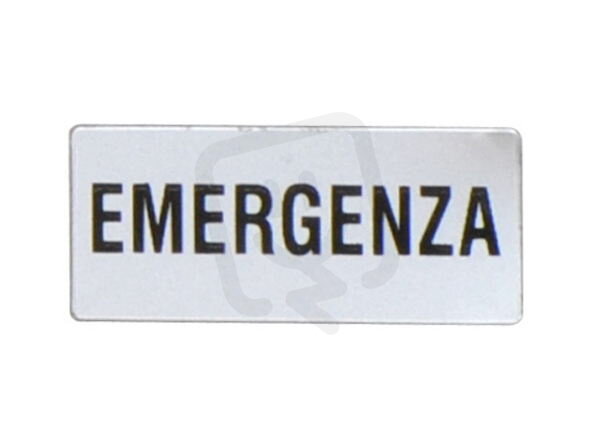 Lovato LPXAI223 Štítek ''EMERGENZA''