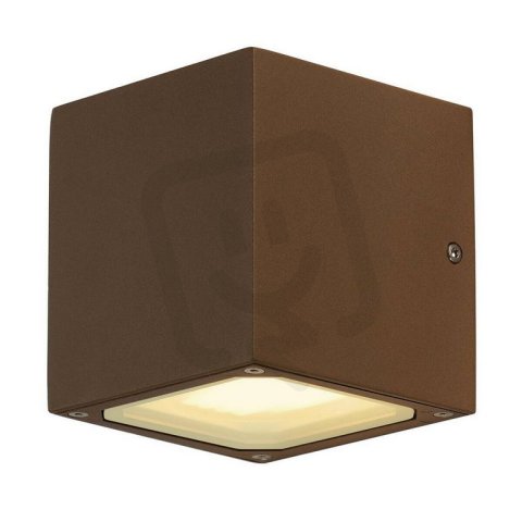 SITRA CUBE venkovní nástěnné svítidlo TCR-TSE IP44 rezavé max. 18 W SLV 232537