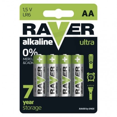 Alkalická baterie RAVER AA (LR6) B7921