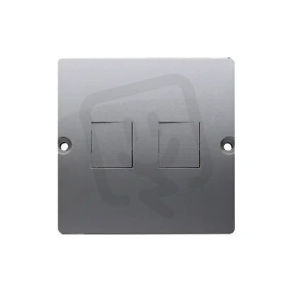 Kryt zásuvky komunikační (pro prvky Keystone), Inox KONTAKT SIMON BMGK1P/21