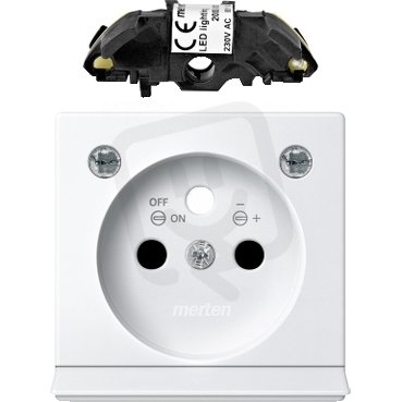 Centrální deska se světelným prostupem a osvětl. modulem SCHNEIDER MEG2534-0319