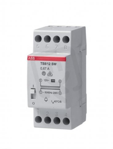 TS8/4-8-12sw transformátor zvonkový bezpečnostní ABB 2CSM081022R0811