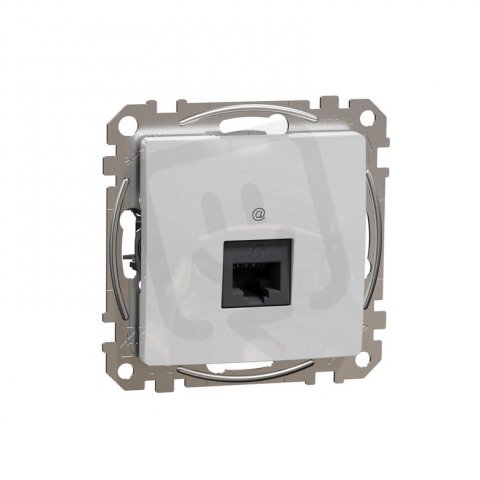 Sedna D/E Datová zásuvka 1xRJ45 kat. 5e UTP, Aluminium SCHNEIDER SDD113451