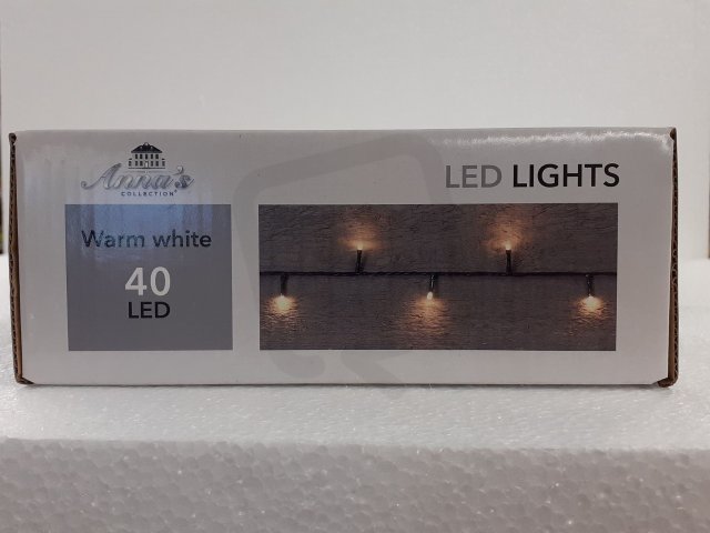 Vánoční řetěz LED venkovní, 14m, 40LED, teplá bílá